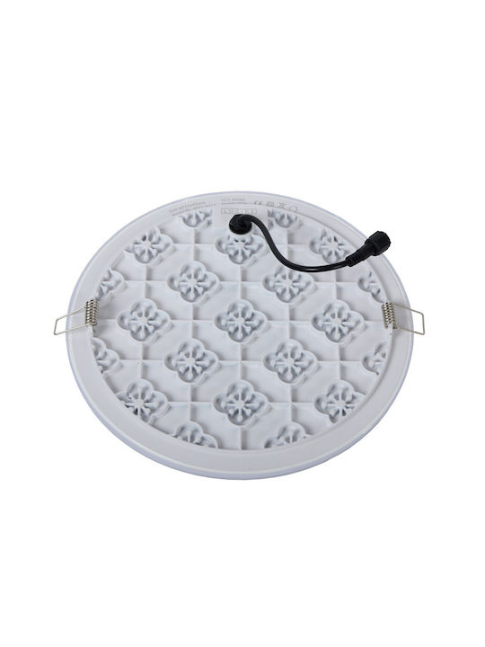 Lucide Lightning Ceres Ceiling Mount Light Bathroom 21.5cm White with Integrated LED