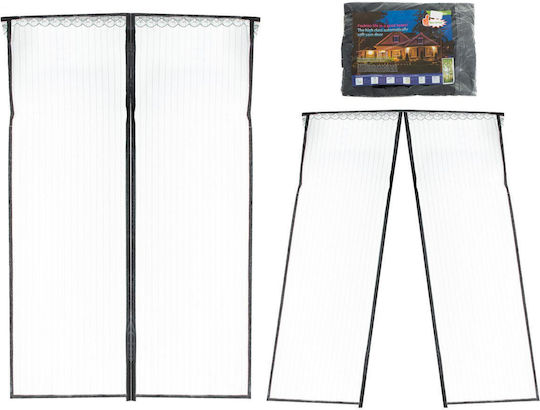 Haustierfreundliches Moskitonetz Tür Mit Magnetverschluss Schwarz 210x85cm