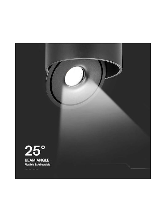 V-TAC Таванно осветление 18бр Черен с Вграден LED