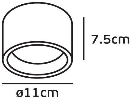 VK Lighting Plafonieră de Tavan Baie 11buc Neagră cu LED Integrat