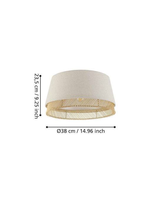 Eglo Tabley Deckenleuchte 38cm Beige mit Fassung E27