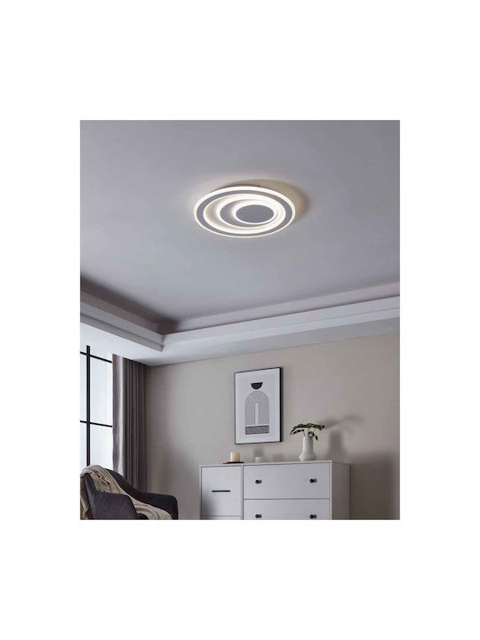 Eglo Palagiano Ceiling Mount Light 48cm White with Integrated LED
