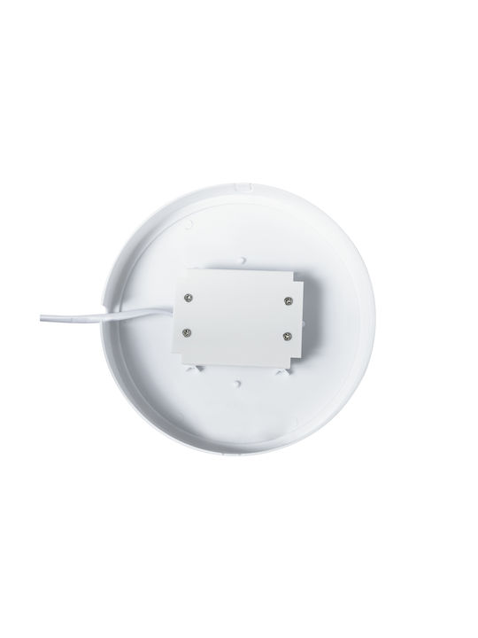 GloboStar Revano Ceiling Mount Light Bathroom 17cm White with Integrated LED
