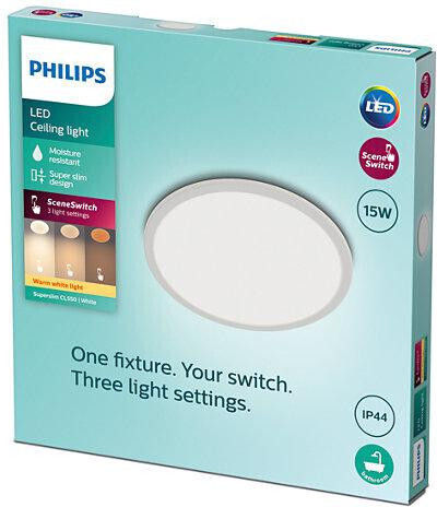 Philips Таванно осветление Баня 25бр Бяла с Вграден LED