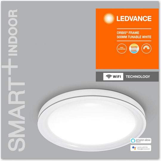 Ledvance Orbis Frame Smart Deckenleuchte 50cm Weiß mit Integrierter LED