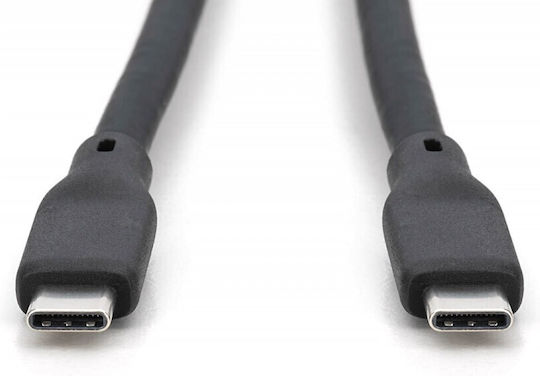 Digitus USB 2.0 Cable USB-C male - USB-C 100W PD Μαύρο 1m Ak-300342-020-S