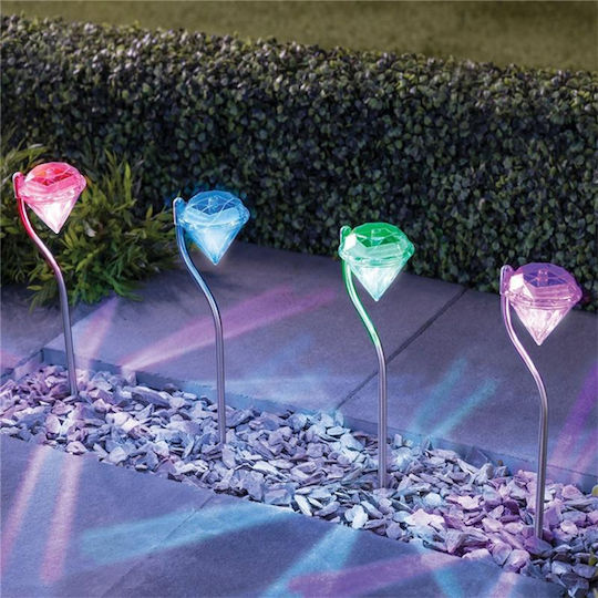RGB LED Außen Garten Solarleuchte "Stehlampe"