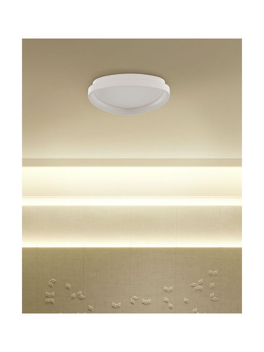 Beliani Deckenleuchte Weiß mit Integrierter LED