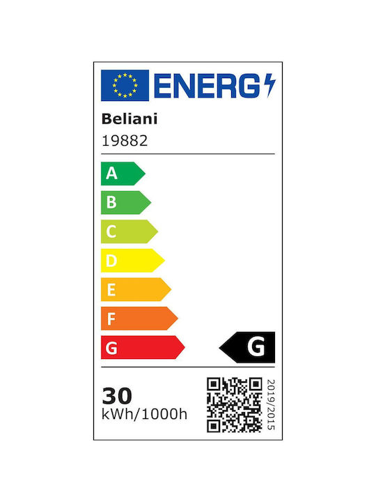 Beliani Plafonieră de Tavan Neagră cu LED Integrat