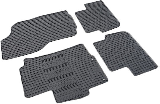 Cik Σετ Μπροστινά και Πίσω Πατάκια 4τμχ για Mitsubishi Lancer 2008-2017 Μαύρα