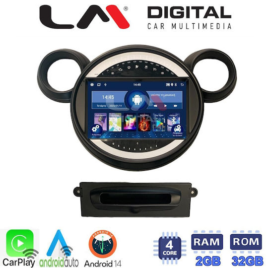 LM Digital Car Audio System for Mini Clubman / Countryman / Paceman / Cooper R55 / R60 / R61 / R56 / R57 (Bluetooth/USB/WiFi/GPS/Apple-Carplay/Android-Auto) with Touch Screen 9"