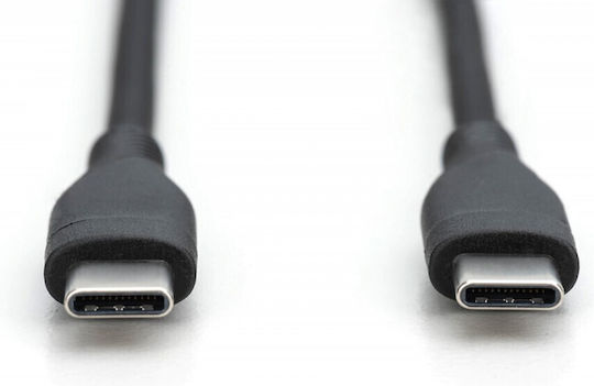 Digitus USB 2.0 Kabel USB-C männlich - USB-C 60W PD Schwarz 0,5m AK-300341-005-S