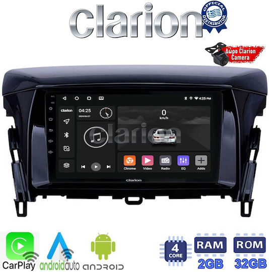 Clarion Auto-Audiosystem für Mitsubishi Eclipse Cross 2018> (Bluetooth/USB/WiFi/GPS/Apple-Carplay/Android-Auto) mit Touchscreen 9"