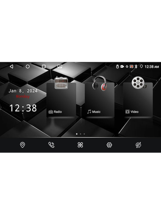 Nakamichi Car-Audiosystem für Dacia Dokker 2014-2021 (Bluetooth/USB/AUX/WiFi/GPS/Apple-Carplay/Android-Auto) mit Touchscreen 9"