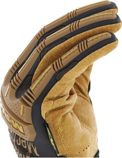 Mechanix Wear Durahide M-Pact Resistant Γάντια Εργασίας Καφέ Συνθετικού Δέρματος