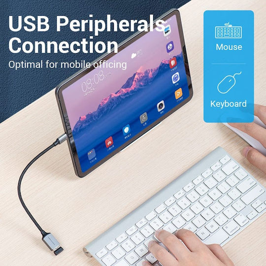 Vention Ccwhb USB-C Male To USB-A Female Converter Gray 1 Piece
