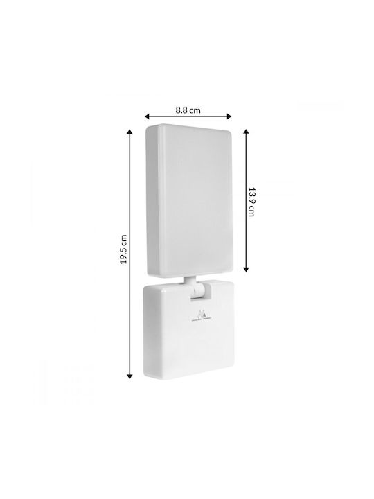 Maclean Energy Waterproof Outdoor Ceiling Light with Integrated LED in White Color Mce514w