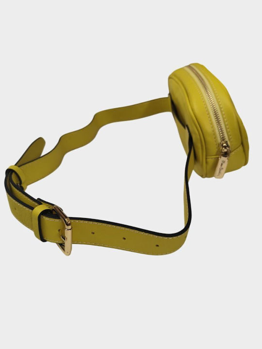 Pierre Cardin Leather Waist Bag Yellow