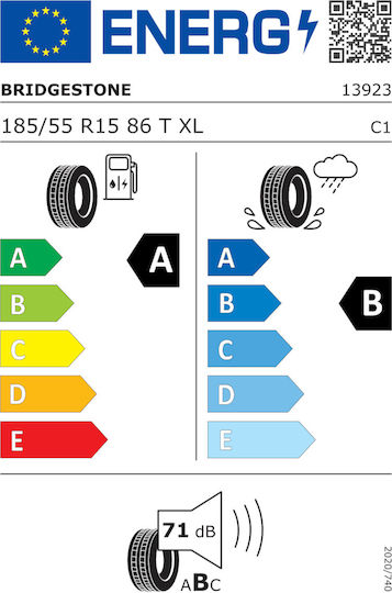 Bridgestone Turanza Eco 185/55R15 86T XL Anvelopa Vara Pentru Mașină de Pasageri
