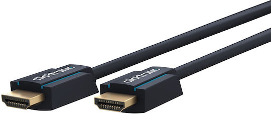 Clicktronic HDMI 1.4 High Speed 1080p 120Hz Cable HDMI male - HDMI male 1m Μπλε