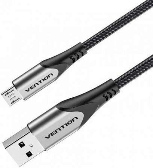 Vention Regular USB 2.0 to micro USB Cable Γκρι 2m (COAHH)