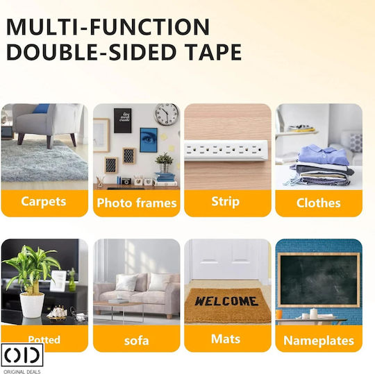 Premium Fabric Double-sided Adhesive Tape Hemming Clothes Hanging Objects 10m X 1cm Original Deals