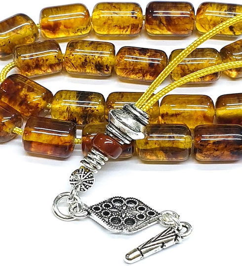 Roloi Komboloi Amber Worry Beads Honey 26cm