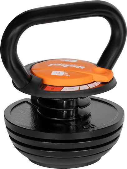Automatic Adjustable Cast Iron Kettlebell 9kg Rebel Active
