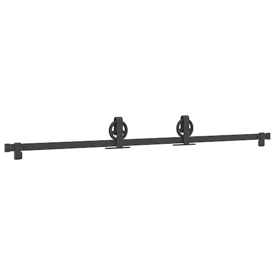 vidaXL Mecanism Pentru Ușă Glisantă De 183cm Negru