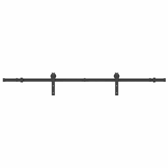 vidaXL Sliding Door Mechanism For Door 200cm Black