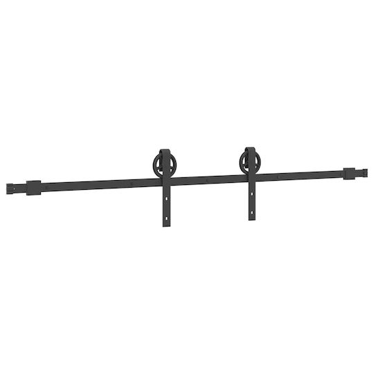 vidaXL Sliding Door Mechanism For Door 200cm Black