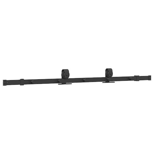vidaXL Sliding Door Mechanism for Middle Door 152.5cm Black