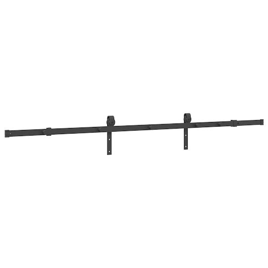 vidaXL Sliding Door Mechanism for Middle Door 213.5cm Black