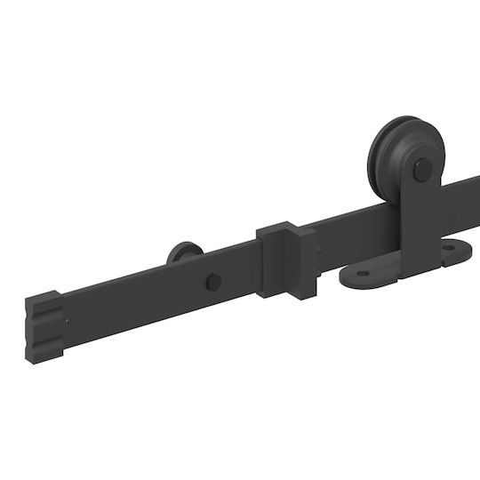 vidaXL Sliding Door Mechanism For Door Knobs 152.5cm Black