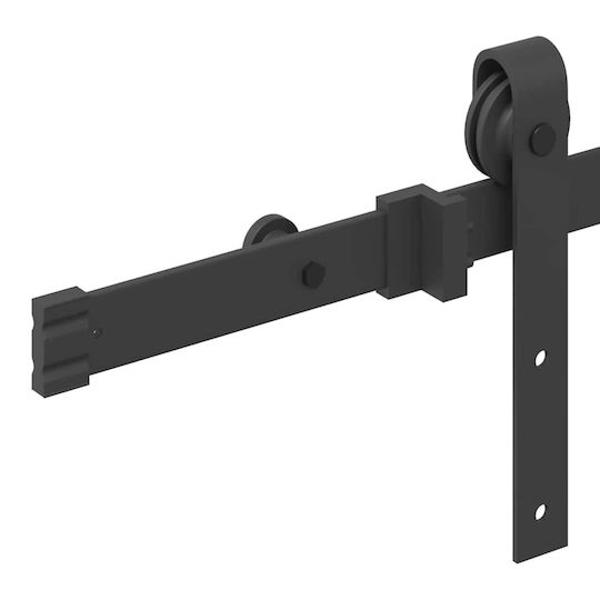 vidaXL Sliding Door Mechanism for Middle Door 213.5cm Black