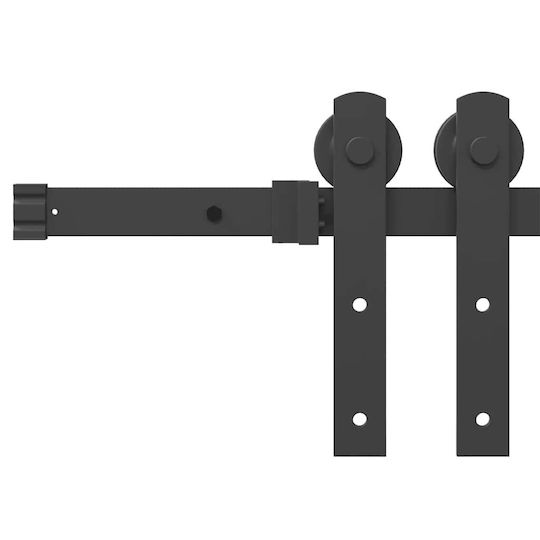 vidaXL Sliding Door Mechanism For Door 183cm Black