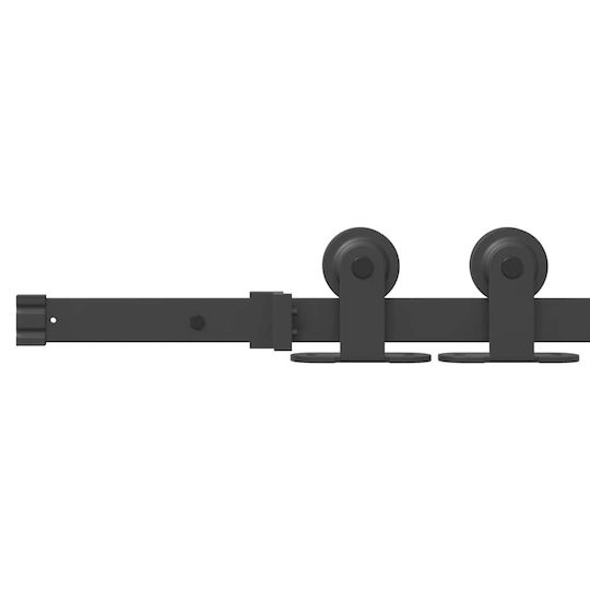 vidaXL Sliding Door Mechanism For Door Knobs 152.5cm Black