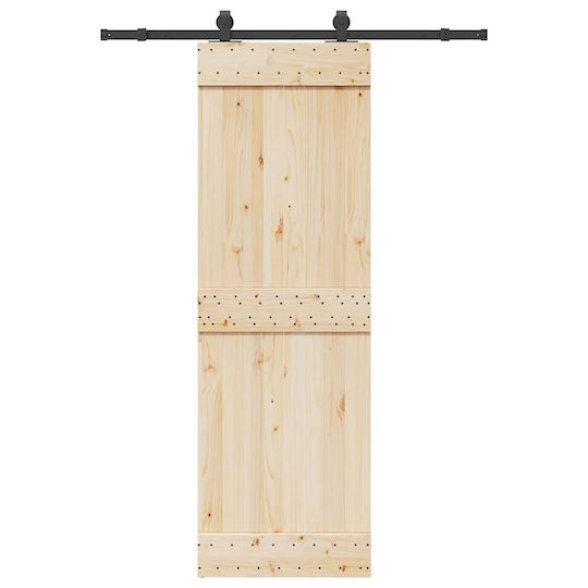 vidaXL Sliding Door Mechanism for Middle Door 152.5cm Black