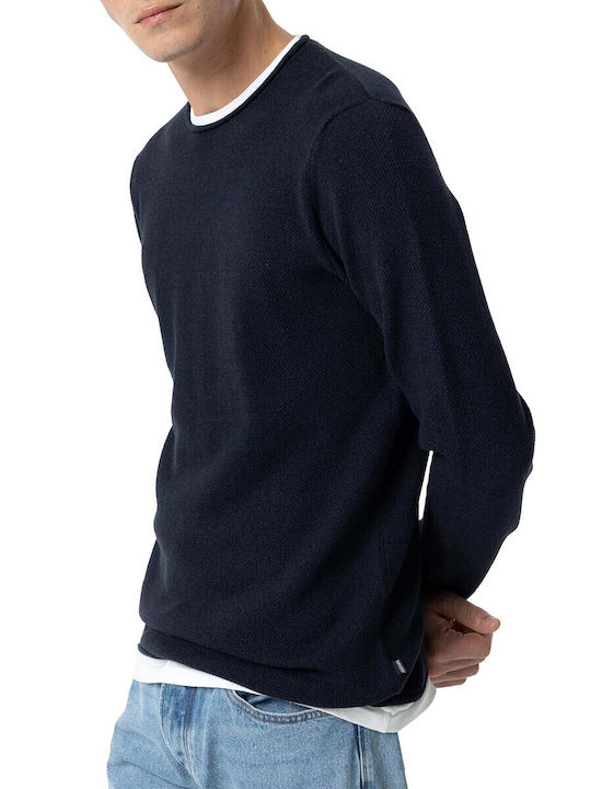 Long Sleeve Blue Blouse