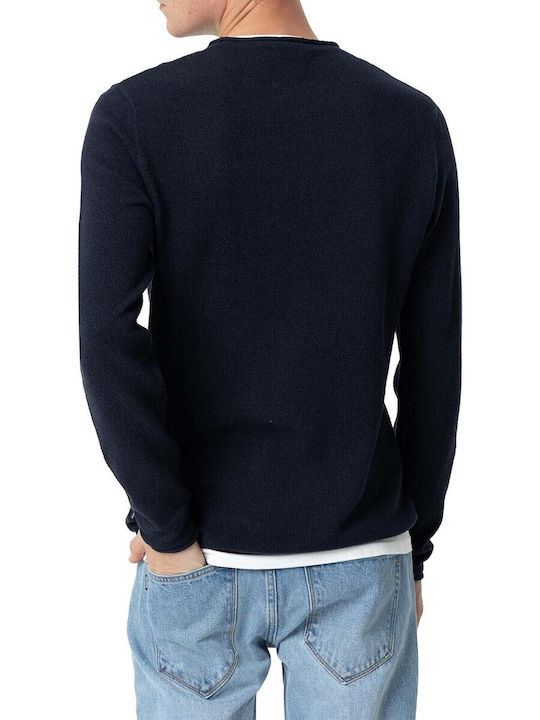 Long Sleeve Blue Blouse