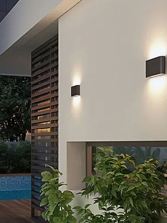 Redled Стенен Външен Осветител LED IP65 с Регулируемо Бяло Светлина Двоен Лъч