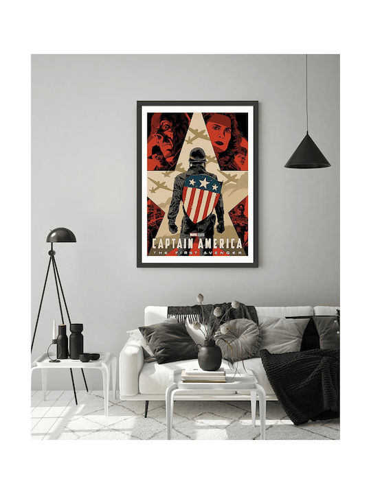Плакат Капитан Америка Първият отмъстител Mv019 21см X 30см