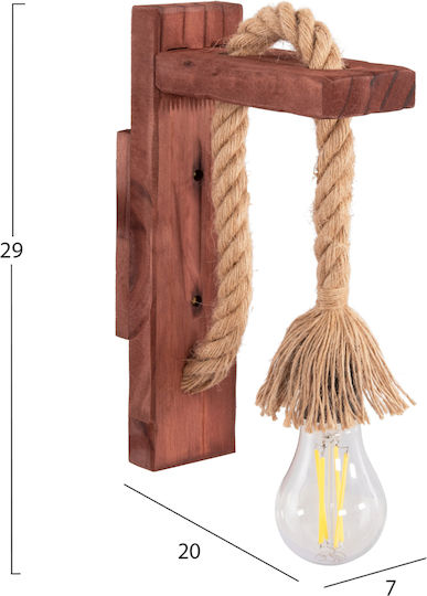 HomeMarkt Barn Wall Lamp with E27 Bulb Base 20cm