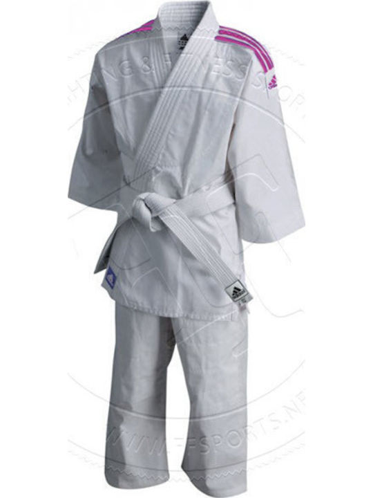 adidas Gi J200 Evolution Παιδική Στολή Judo Λευκή