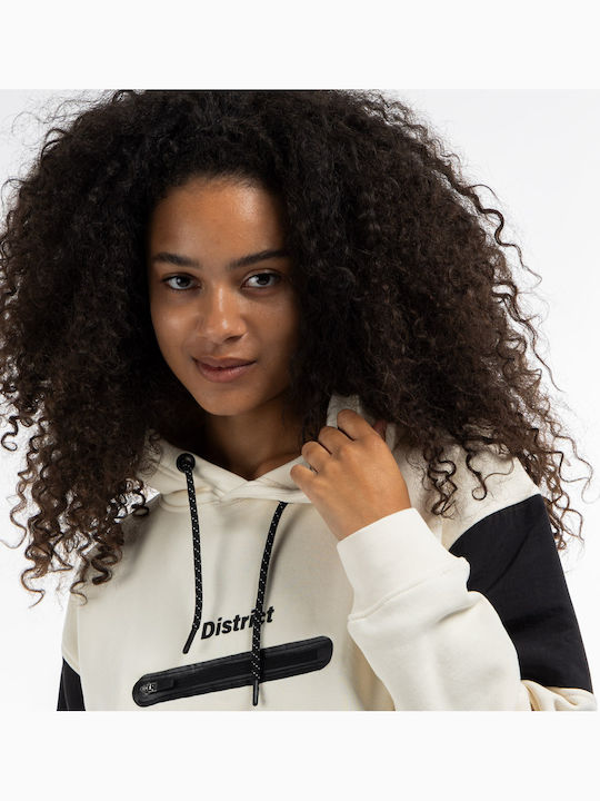 Women's Sweatshirt Hooded Ecru