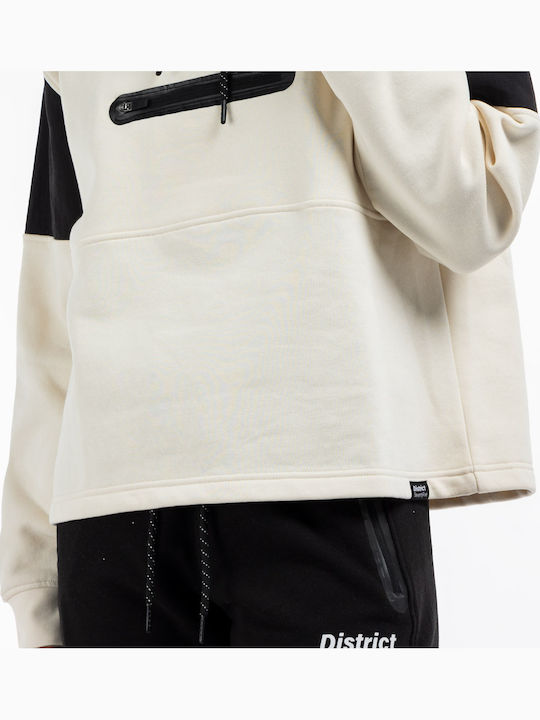 Women's Sweatshirt Hooded Ecru