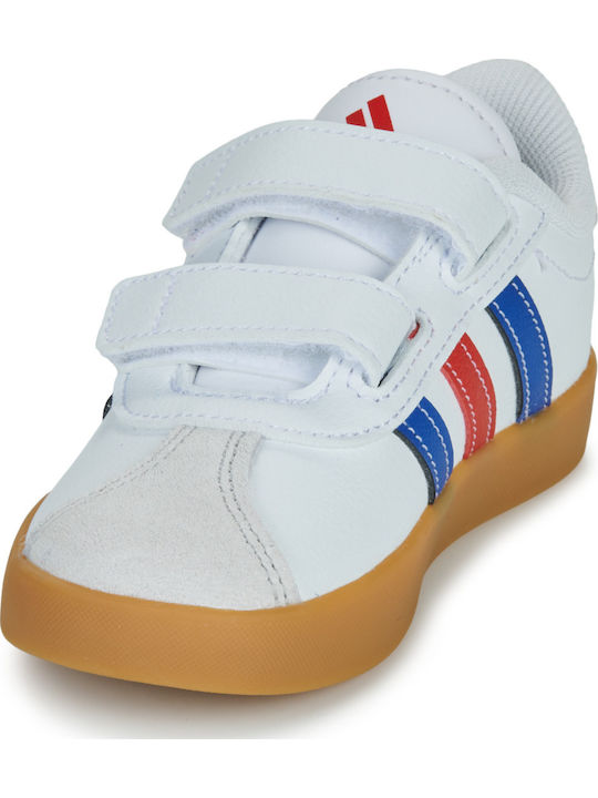 VL Court 3.0 Cf Kids Sneakers with Hoop & Loop Closure White