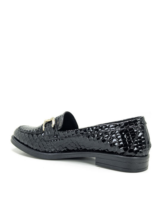 Λουστρίνι Γυναικεία Loafers σε Μαύρο Χρώμα