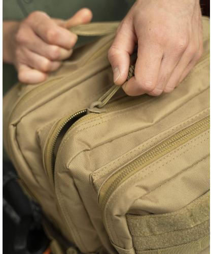 Tac Maven Assault Military Backpack Backpack made of Polyester Coyote 52lt