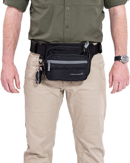 Pentagon Runner Military Pouch Belt made of Polyester Black 3lt